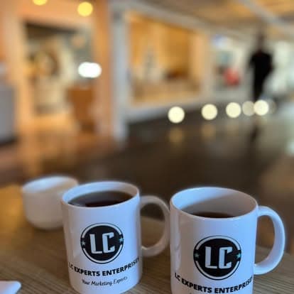 LC Experts branded mugs